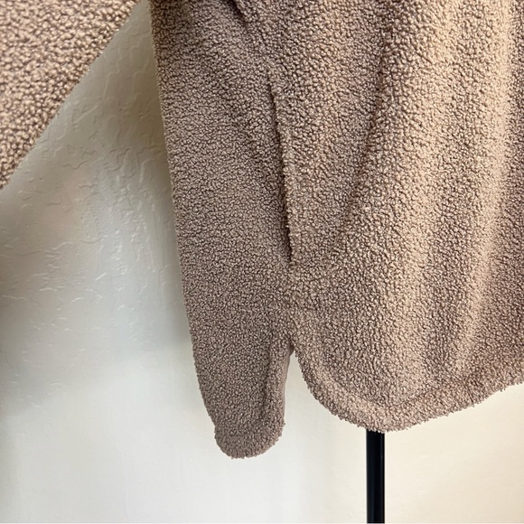 ✖️SOLD✖️•ABERCROMBIE & FITCH• Sherpa Shirt Jacket in Taupe Size XXL - Picture 8 of 14